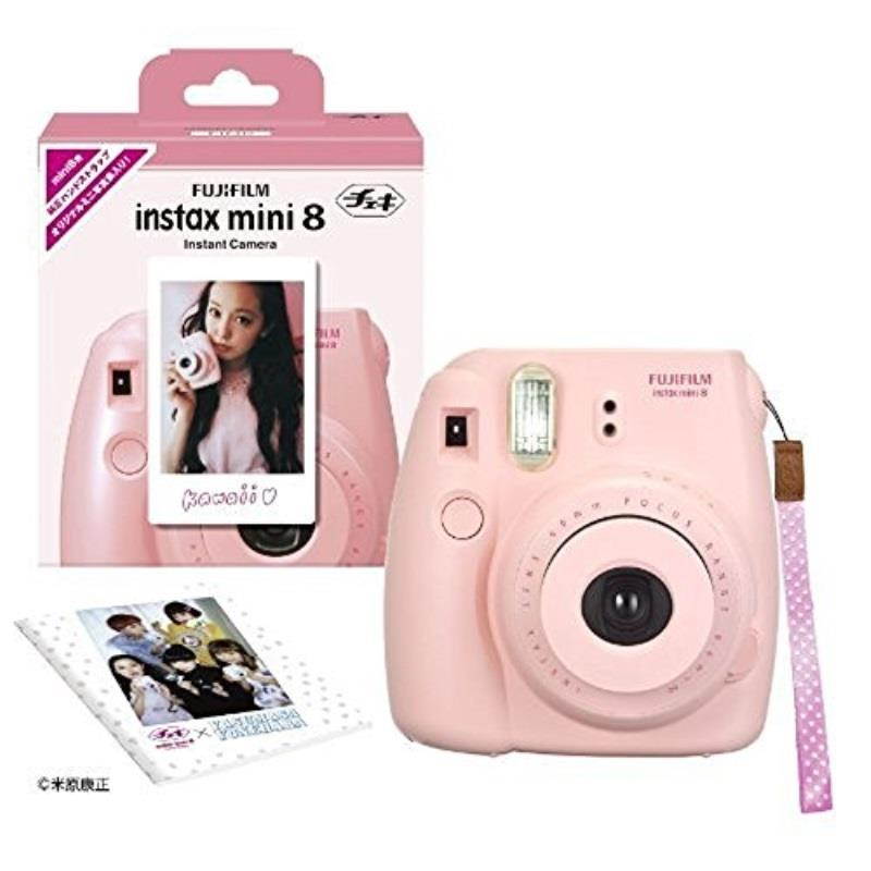 Fuji Instax Mini 8 N Pink + Original Strap Set Fujifilm Instax Mini 8N Instant Camera