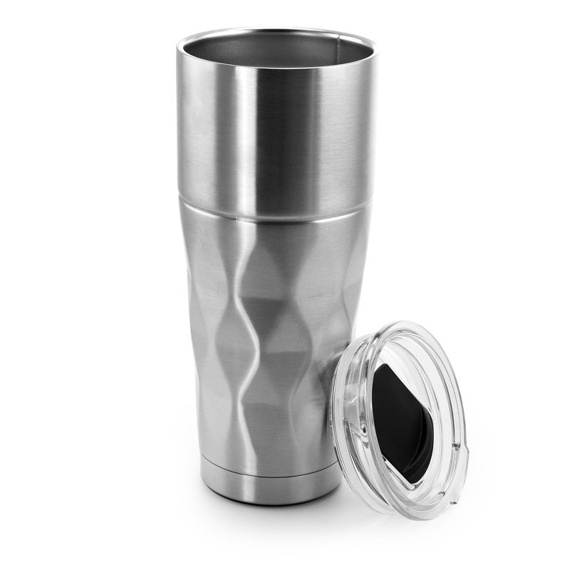 Mr. Coffee Kellan 26 Ounce Stainless Steel Thermal Tumbler with Lid in Silver