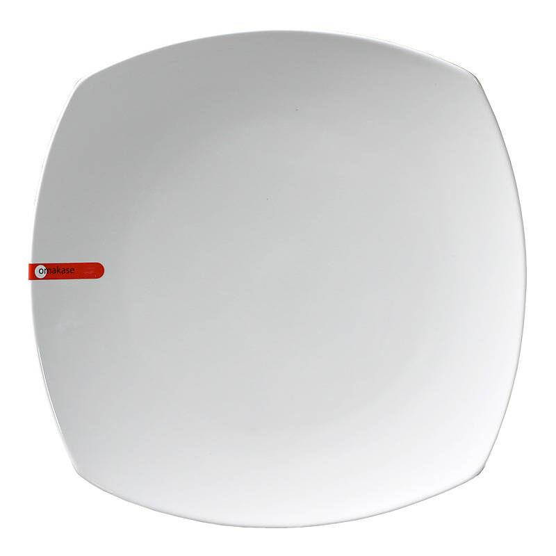 Miya X14005, 12" Square White Plate, 8-Piece Case