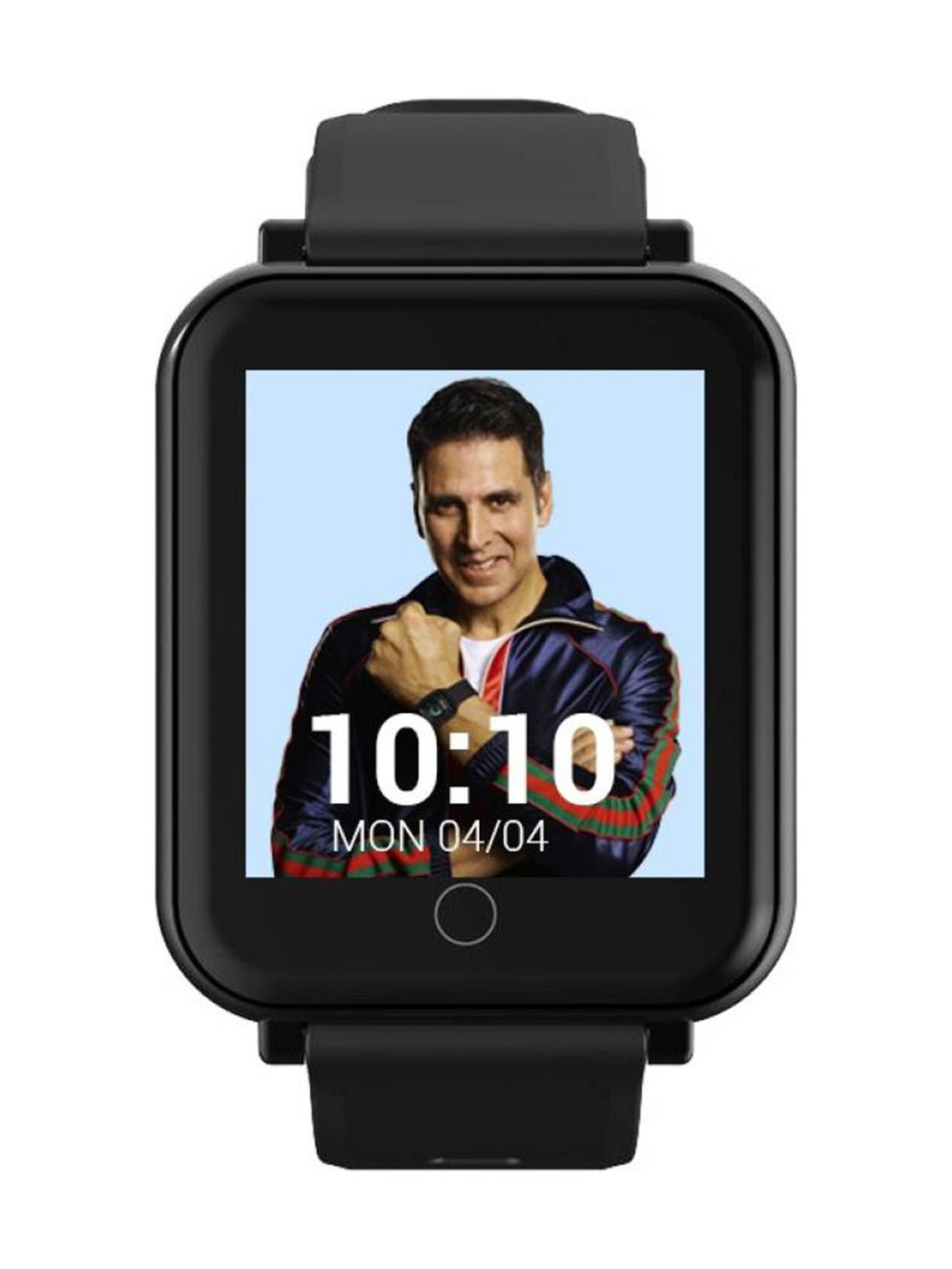 GOQii Smart Vital Plus 1.57 inch HD Full Touch, SpO2 with 3 Month Health Coach Smartwatch (Black)