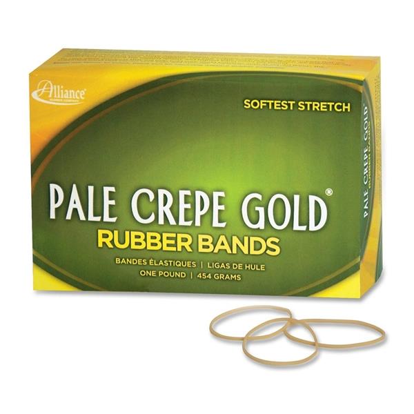 Alliance Rubber Pale Crepe Gold Rubber Band 2675 EA/BX