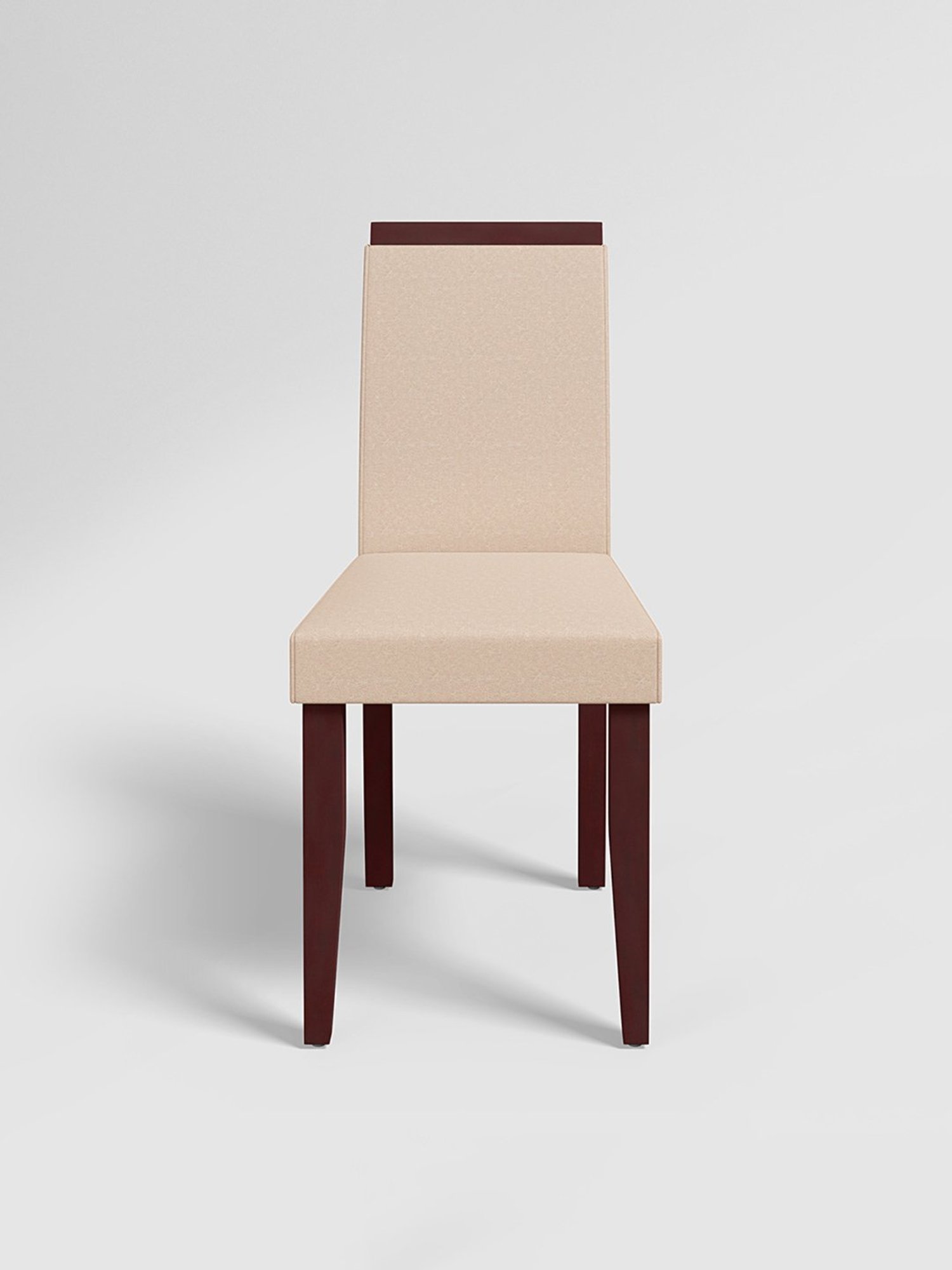 Durian Elanor Modern Brown & Beige Premium Leatherette Dining Chair