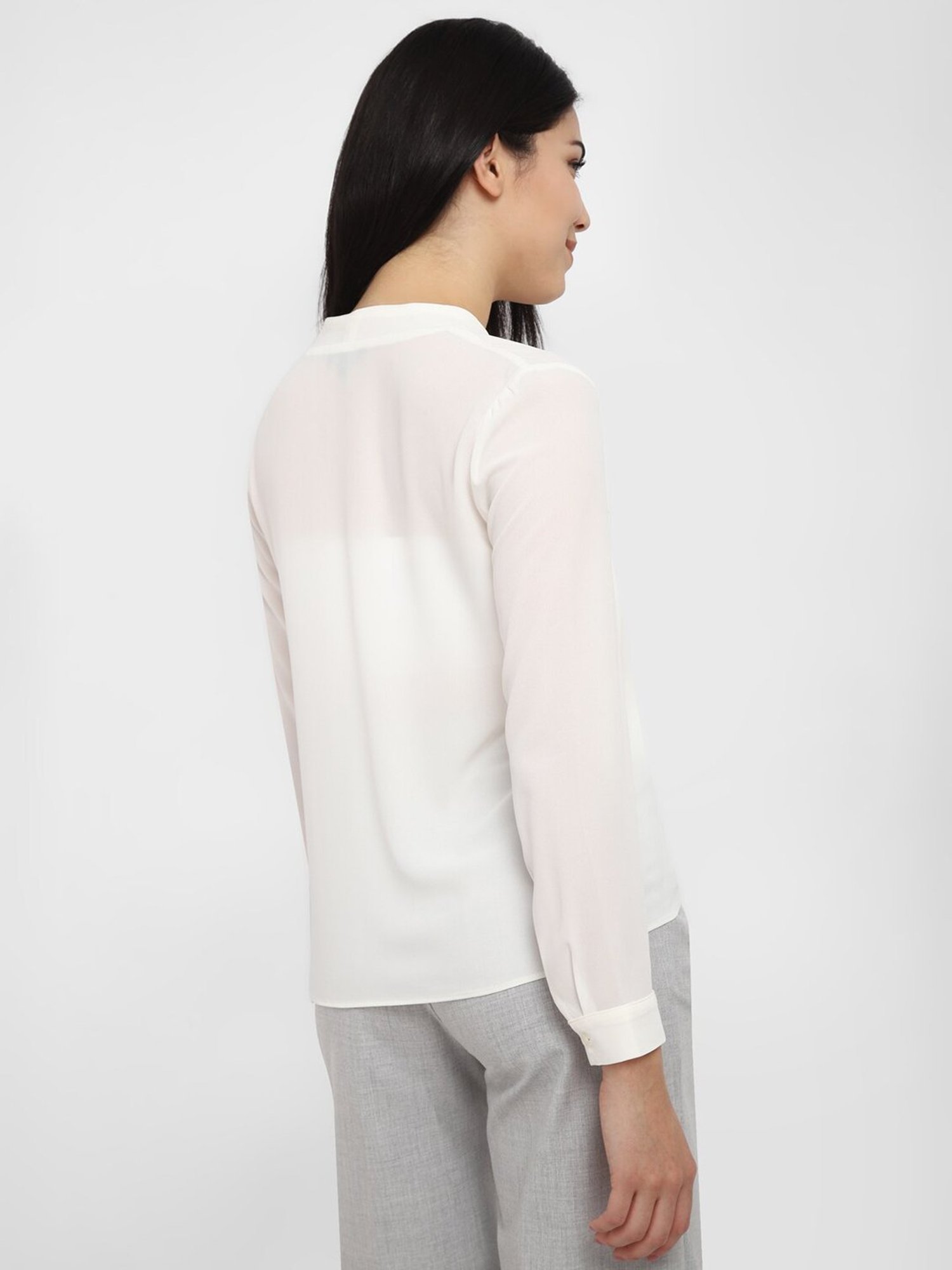 Allen Solly White Regular Fit Shirt