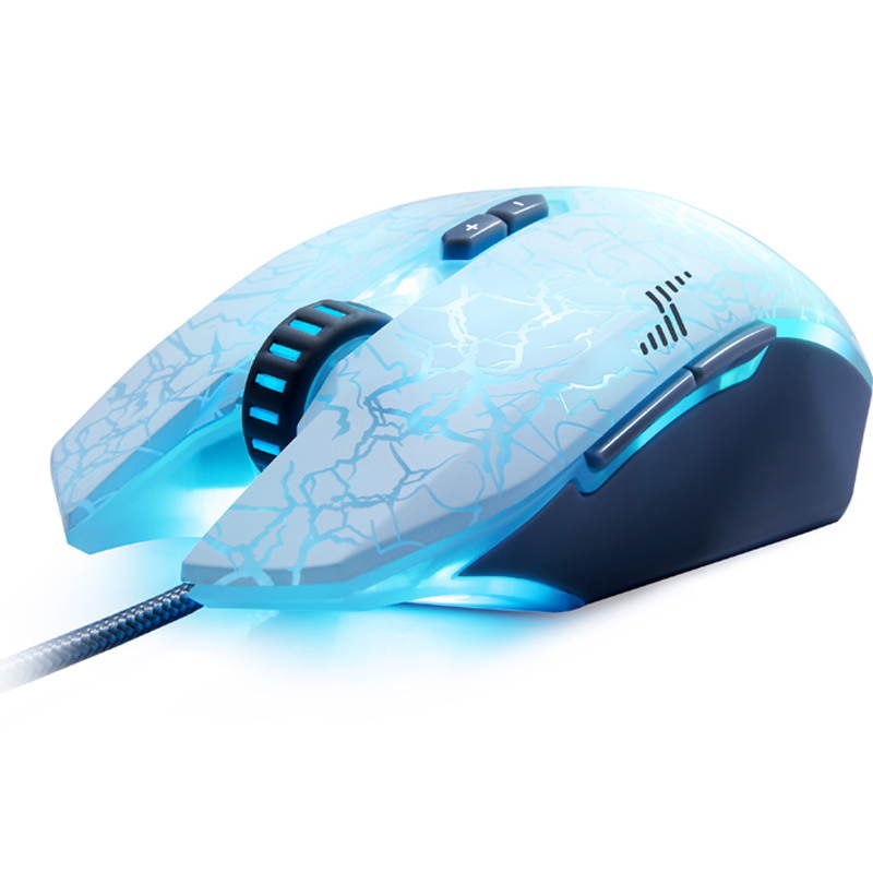 Merdia Dare-u MINI WARANGLER Edition G60 6 LED Backlight Free Switch 6 Level DPI USB Wired Gaming Mouse(white)