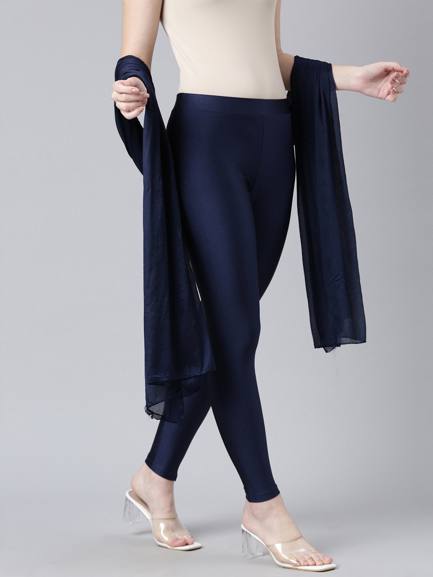 TWIN BIRDS Navy & Pink Dupatta - Pack of 2