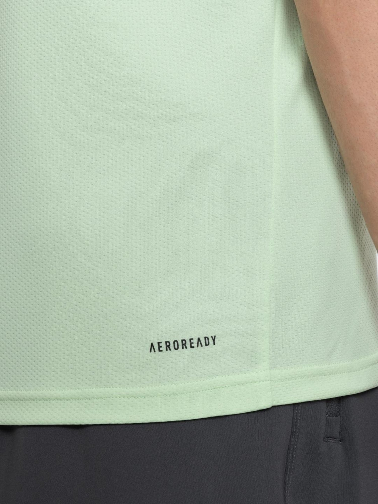 Adidas Green Regular Fit Texture T-Shirt