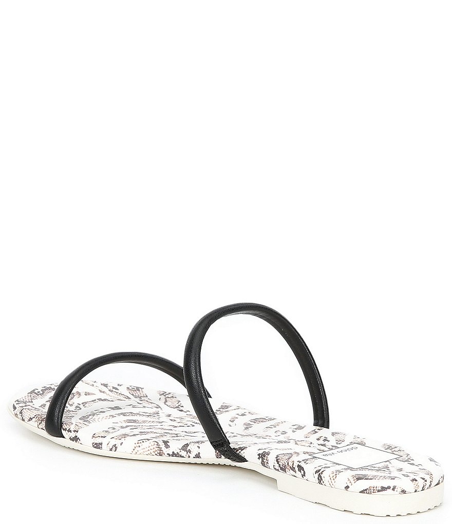 Dolce Vita Lester Printed Banded Square Toe Slide Sandals