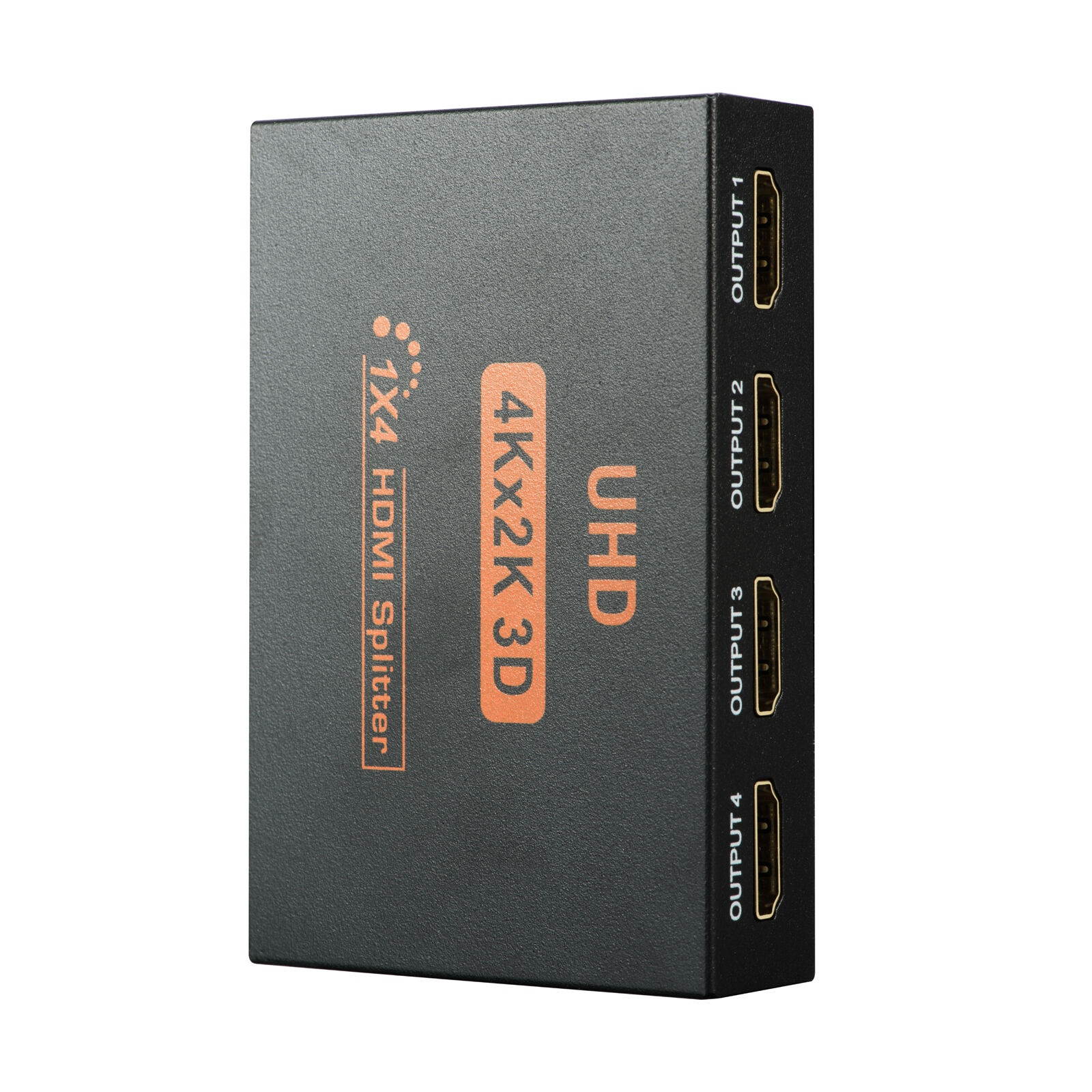 Ultra HD 4K 4 Port HDMI Splitter 1x4 Repeater Amplifier 1080P 3D Hub 1 In 4 Out