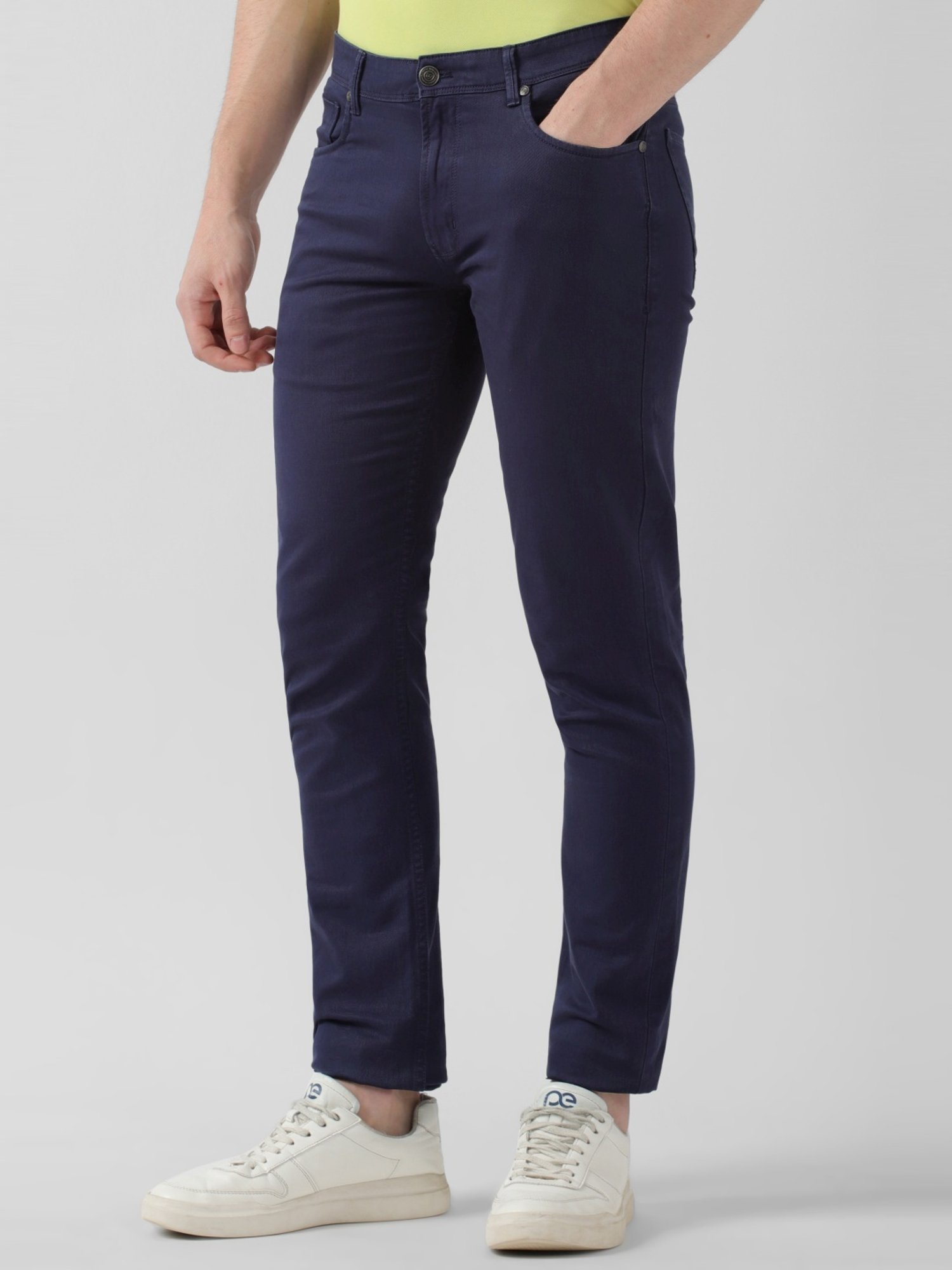 WES Casuals by Westside Olive Relaxed-Fit Mid-Rise Cotton Blend Joggers