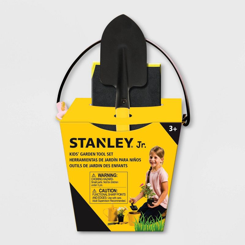 3pc Garden Tool Set (Includes Pail, Hand Trowel, Apron) - Stanley Jr.