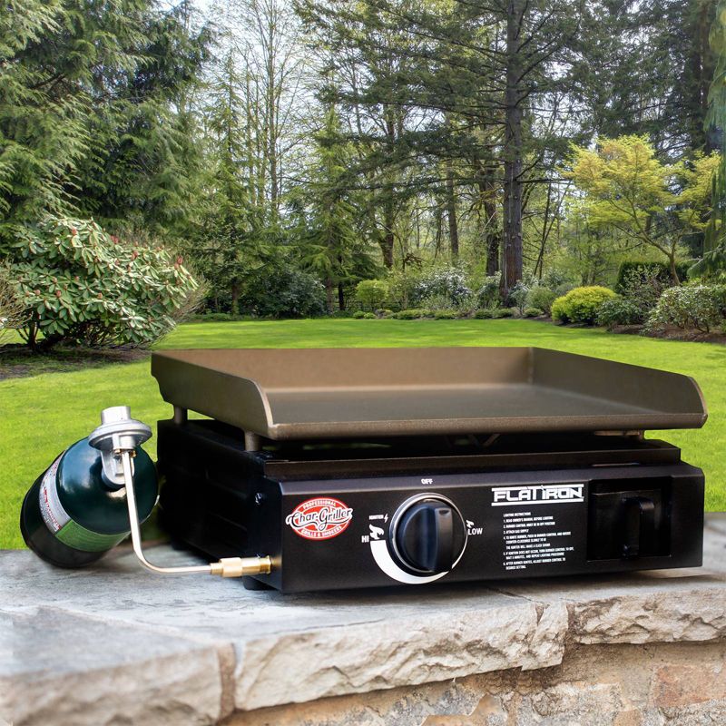 Char-Griller 8217 Flat Iron Portable Griddle
