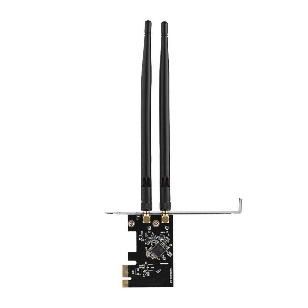 axGear Wireless PCI-E WiFi Card 1300M AC Dual Band Ethernet Network Adapter 2 x Antenna