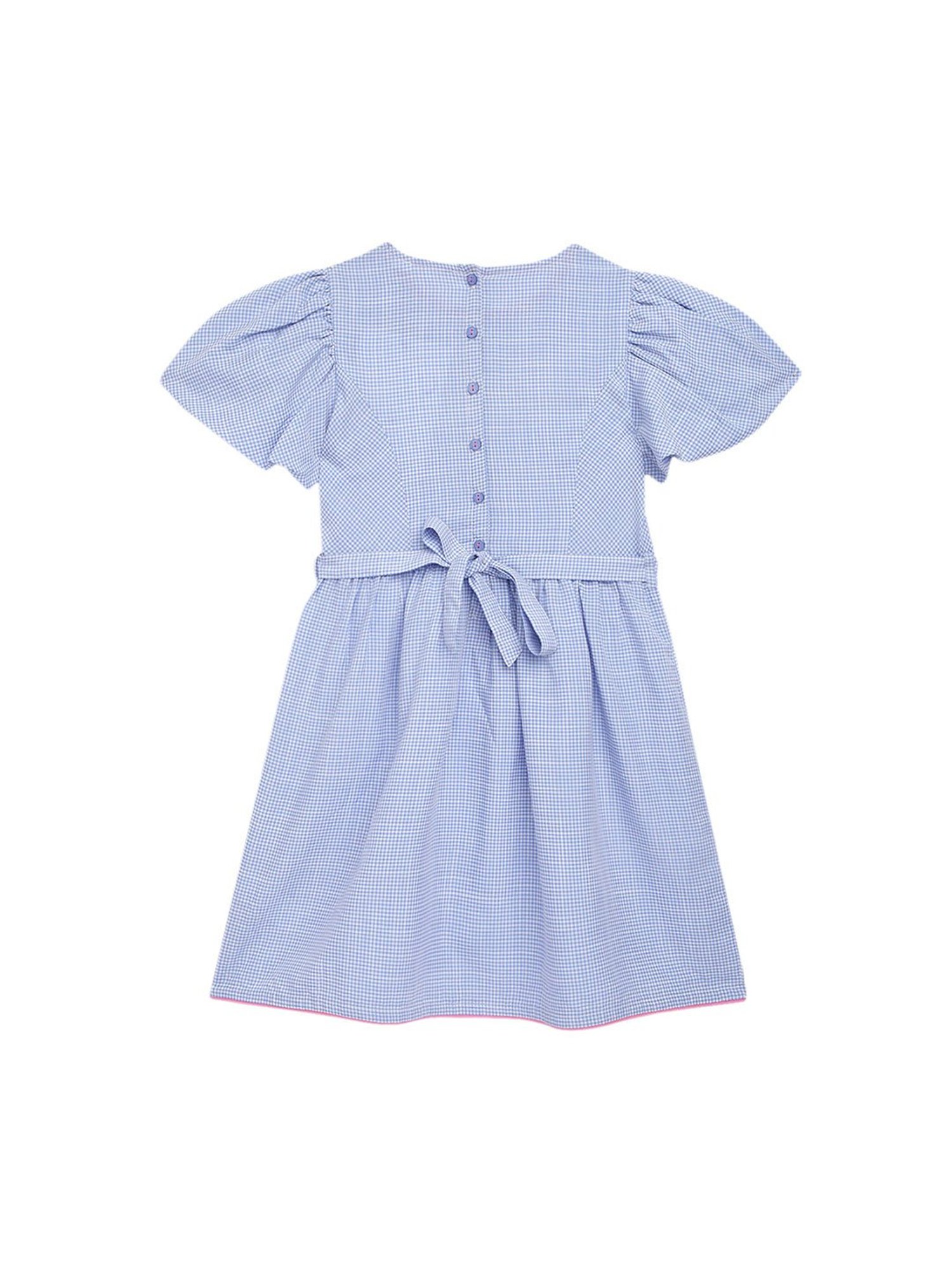 Elle Kids Blue Checks Dress
