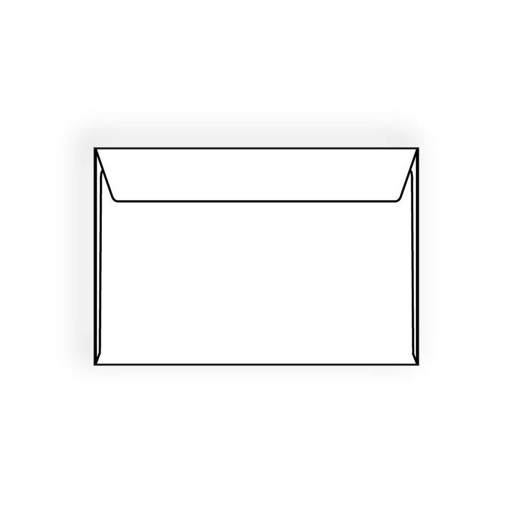 Open Side Booklet Envelopes, 6" x 9", 24#, White (92% Brightness), Vellum Finish, Two Side Seams Under (Box of 1000)