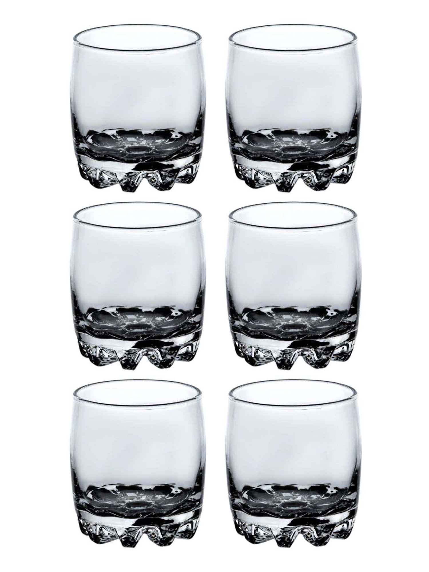 ROXX Transparent Glass Tumbler (0.3 L) - Set of 6