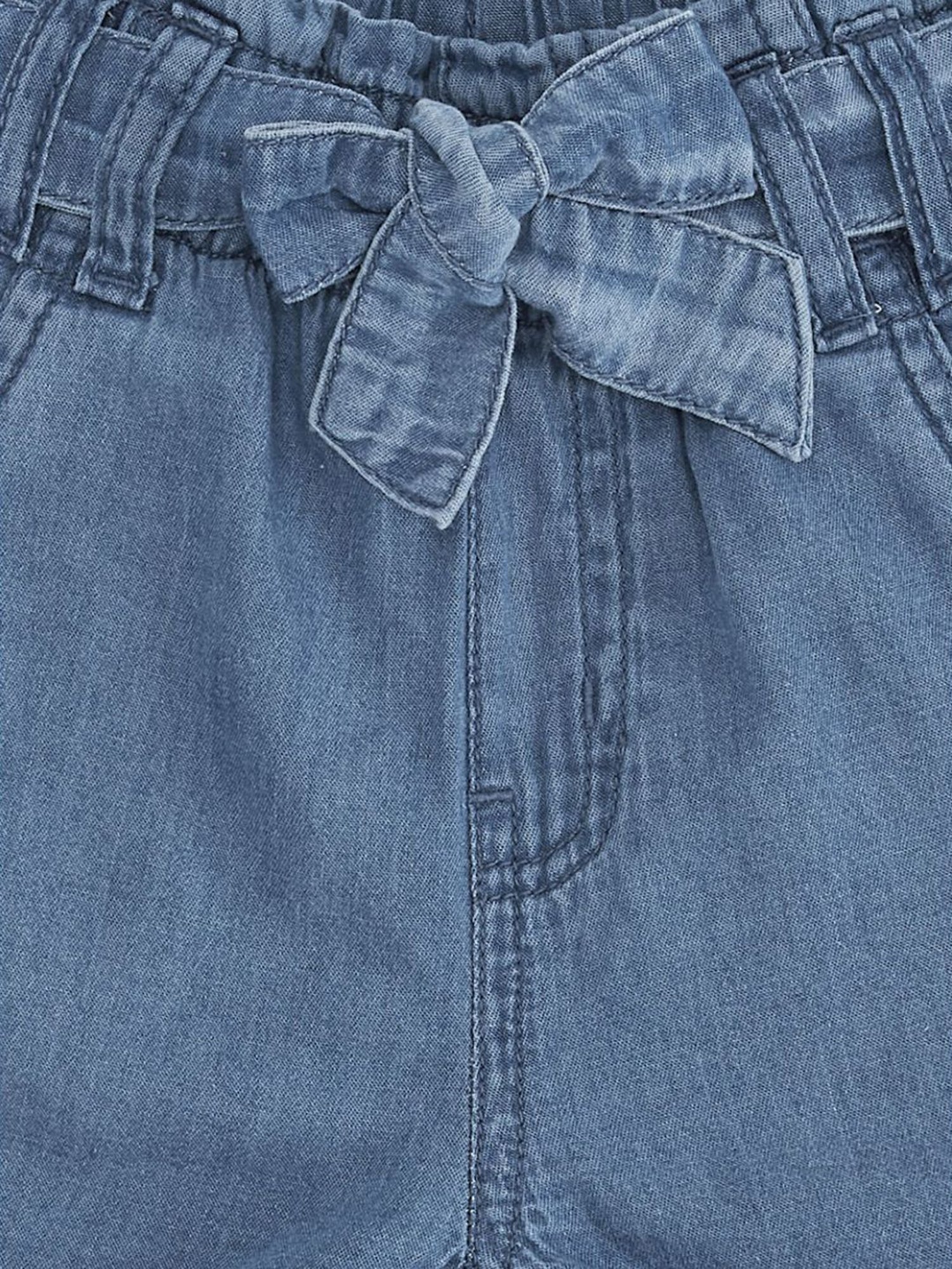 Pantaloons Baby Blue Cotton Regular Fit Shorts