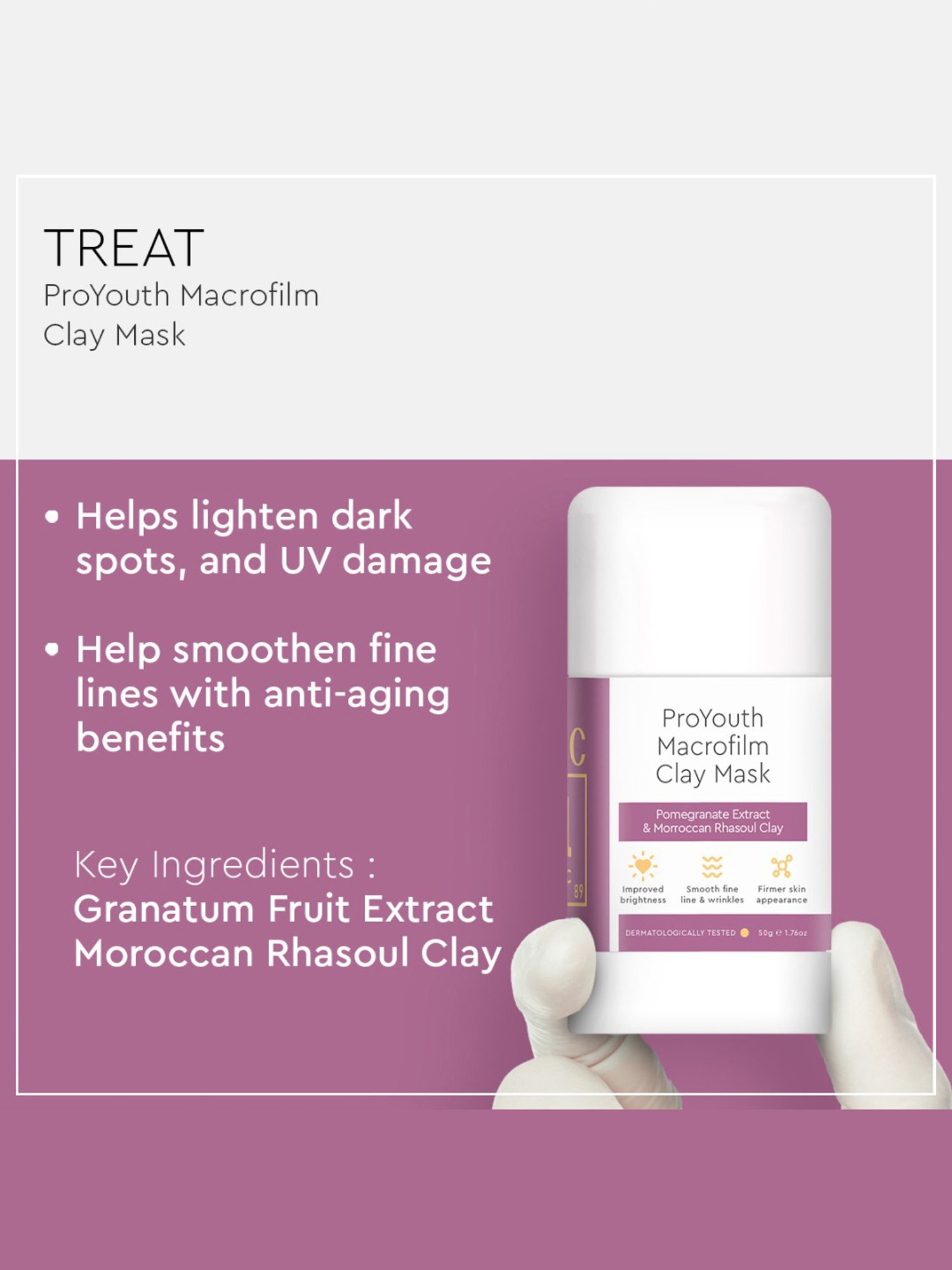 VLCC Clinic ProYouth Macrofilm Clay Mask & Skin Clarifying De-Tan Face Wash Combo