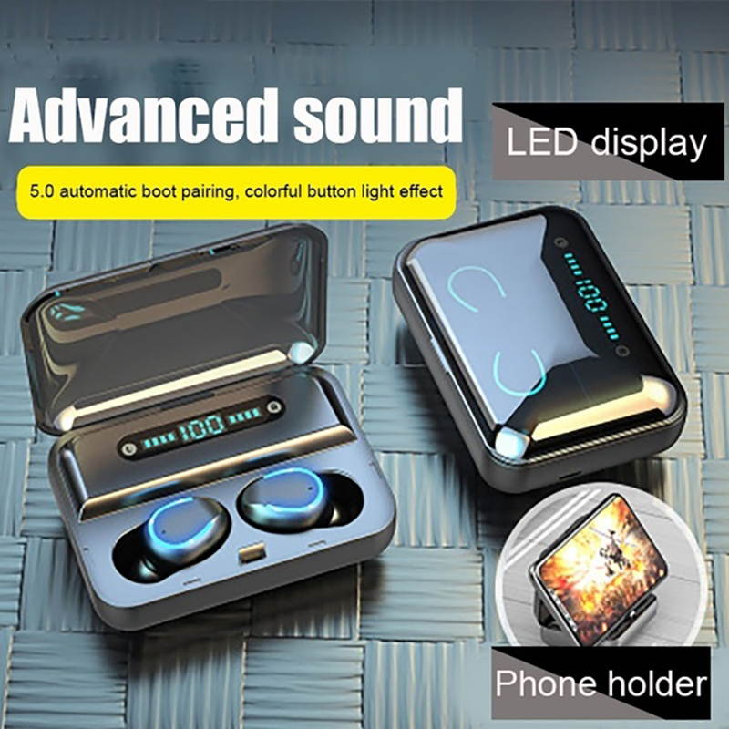 Earphones Bluetooth Wireless Headphones Sport In Ear TWS Gaming Headset Noise Cancel True Wireless Earbuds with Mic for Iphone Samsung Sony