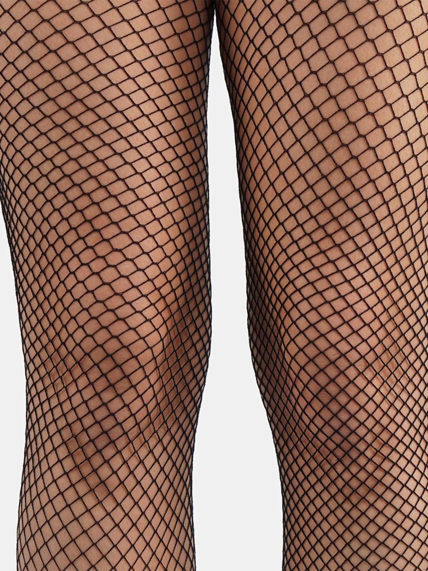 Secrets By ZeroKaata Black Plain Pantyhose Stockings - Pack Of 2