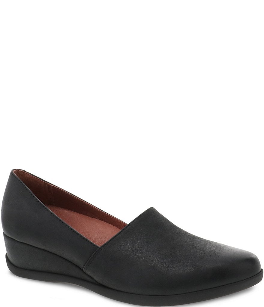 Donald Pliner Pelham Neoprene Mixed Leather Slip-On Wedge Sneakers