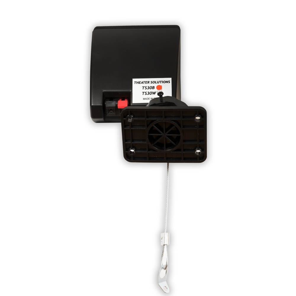 Theater Solutions TS30B Mountable Indoor Speakers Black Bookshelf 3 Piece Pack