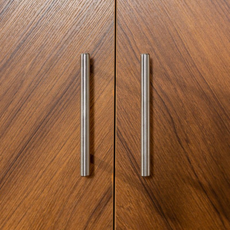 58" Modern Faux Bookmatch Buffet White - Saracina Home