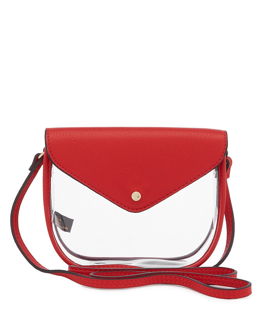 Kate Landry Saddle Clear Stadium Crossbody Bag