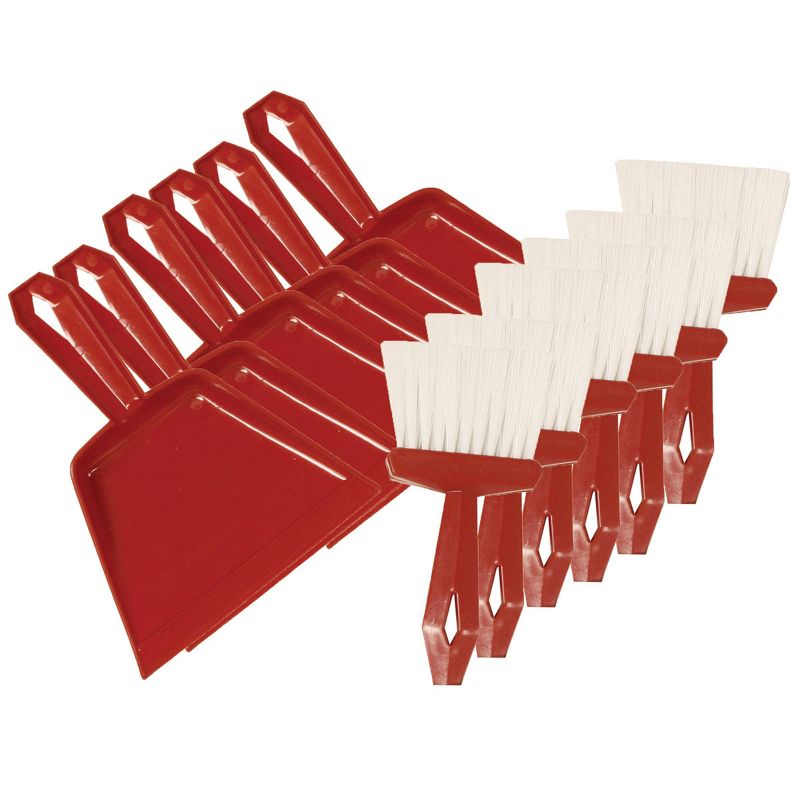6pk Dust Pan & Whisk Broom Set - S.M. Arnold