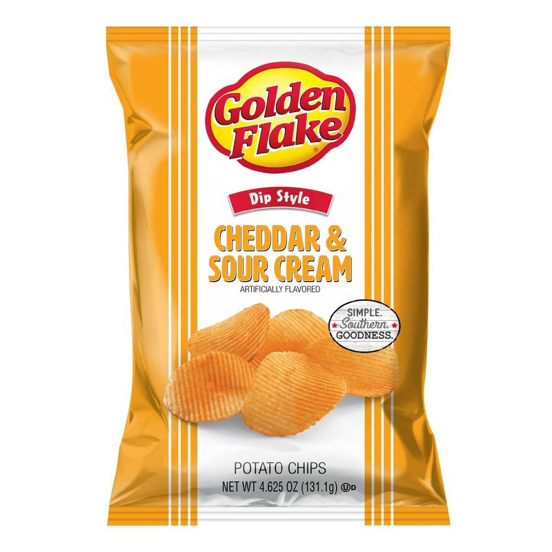 Golden Flake Cheddar & Sour Cream Potato Chips - 4.625oz