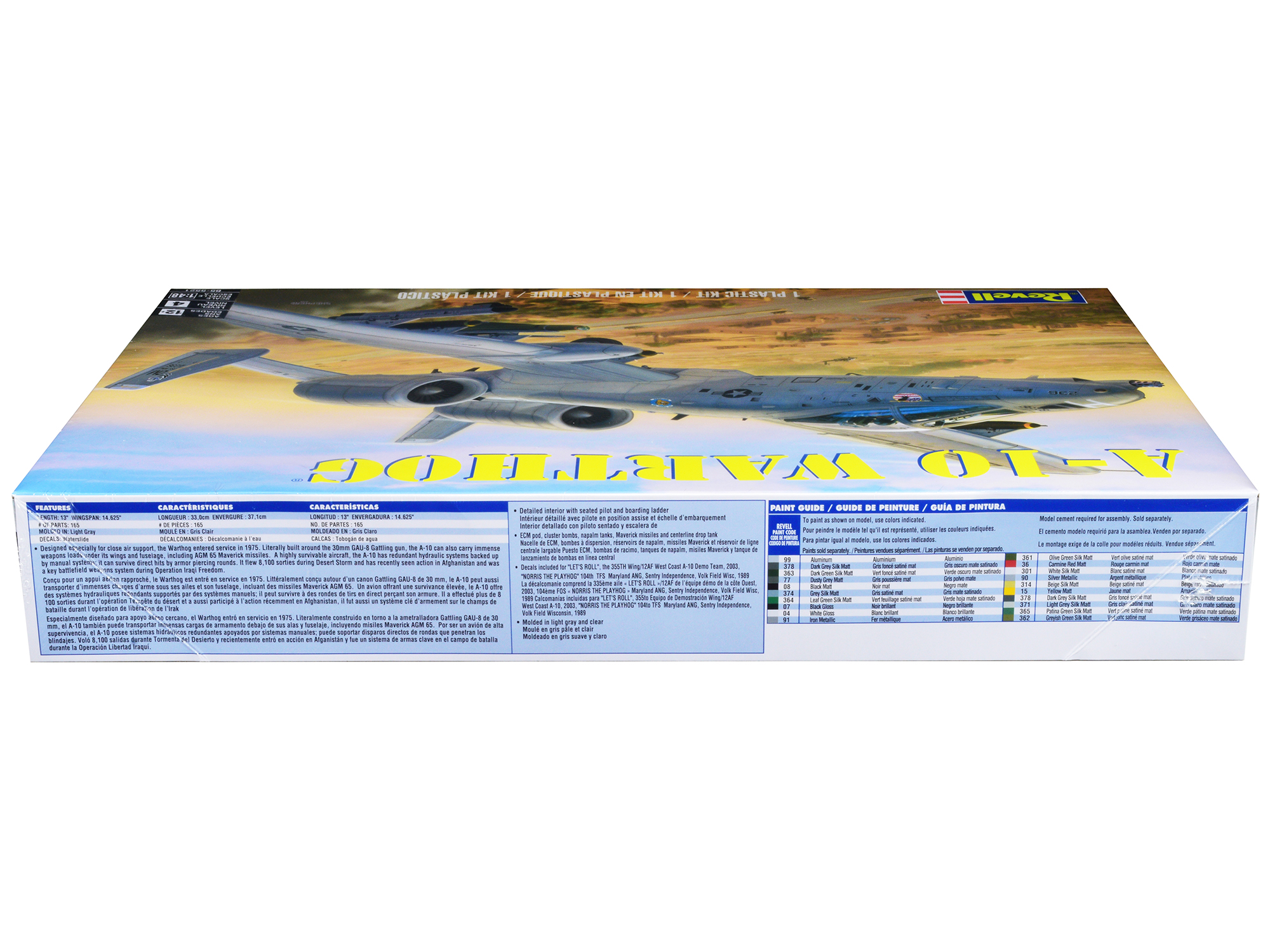 Level 4 Model Kit Fairchild Republic A-10 Warthog (Thunderbolt II) Aircraft 1/48 Scale Model by Revell