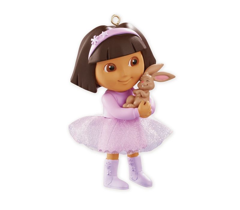 Carlton Cards Carlton Cards Heirloom Dora the Explorer with Bunny Christmas Ornament