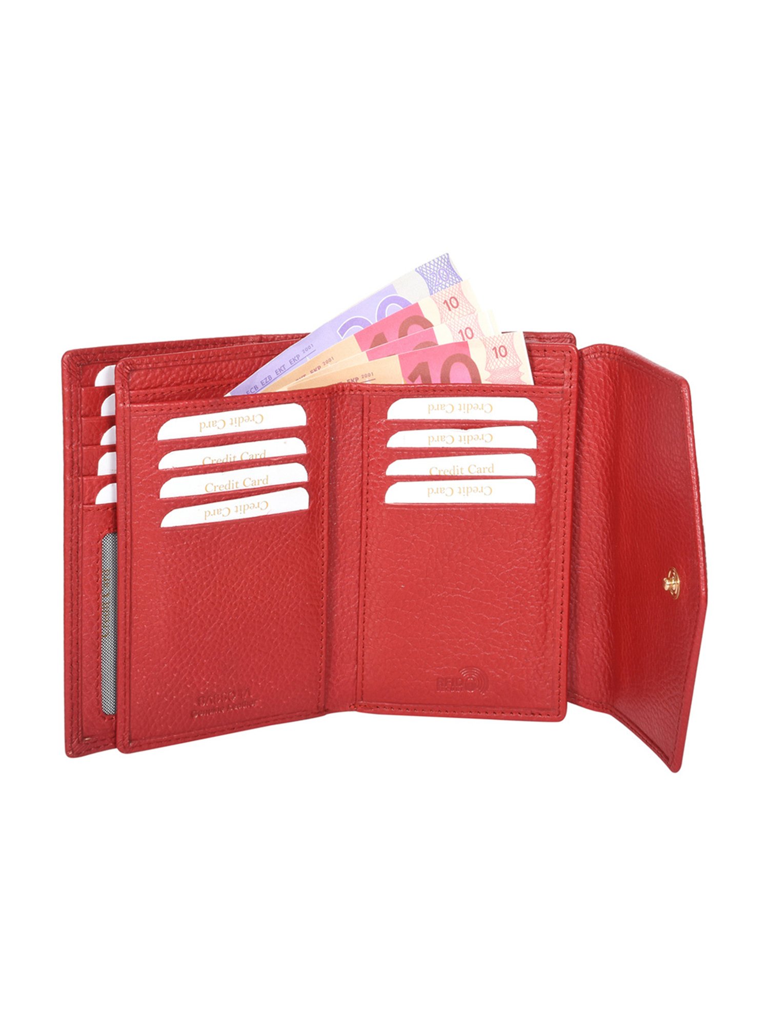 Sassora Lyla Red Small Leather Wallet for Women