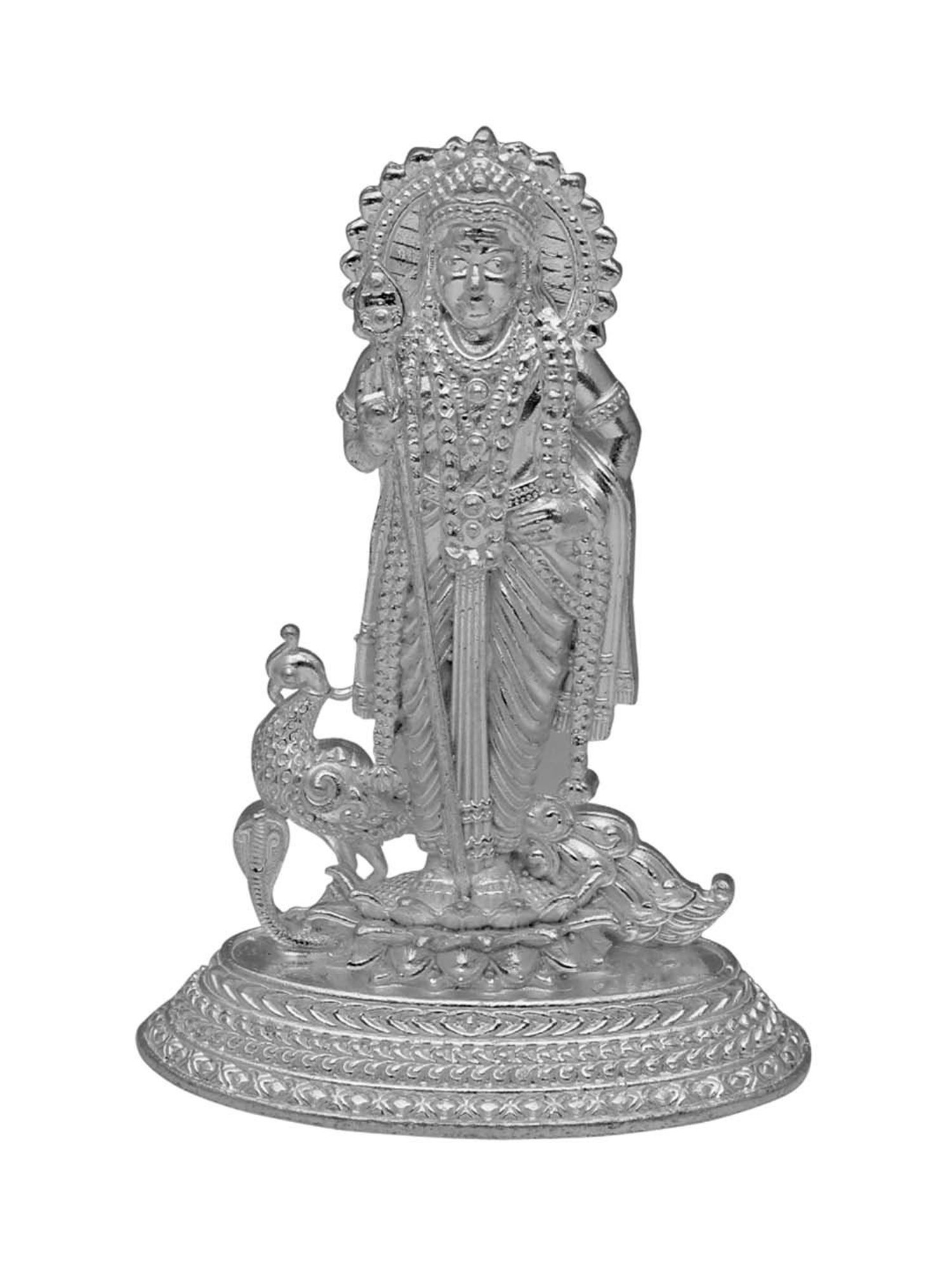 Sri Jagdamba Pearls 0.8 Silver Kumaraswamy Idol