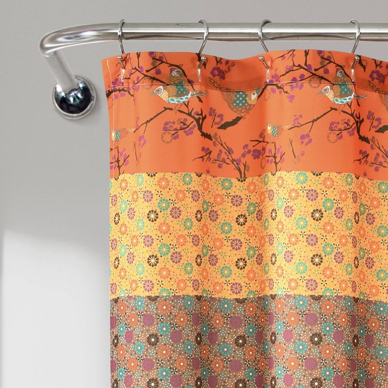 Royal Empire Shower Curtain Orange - Lush Décor