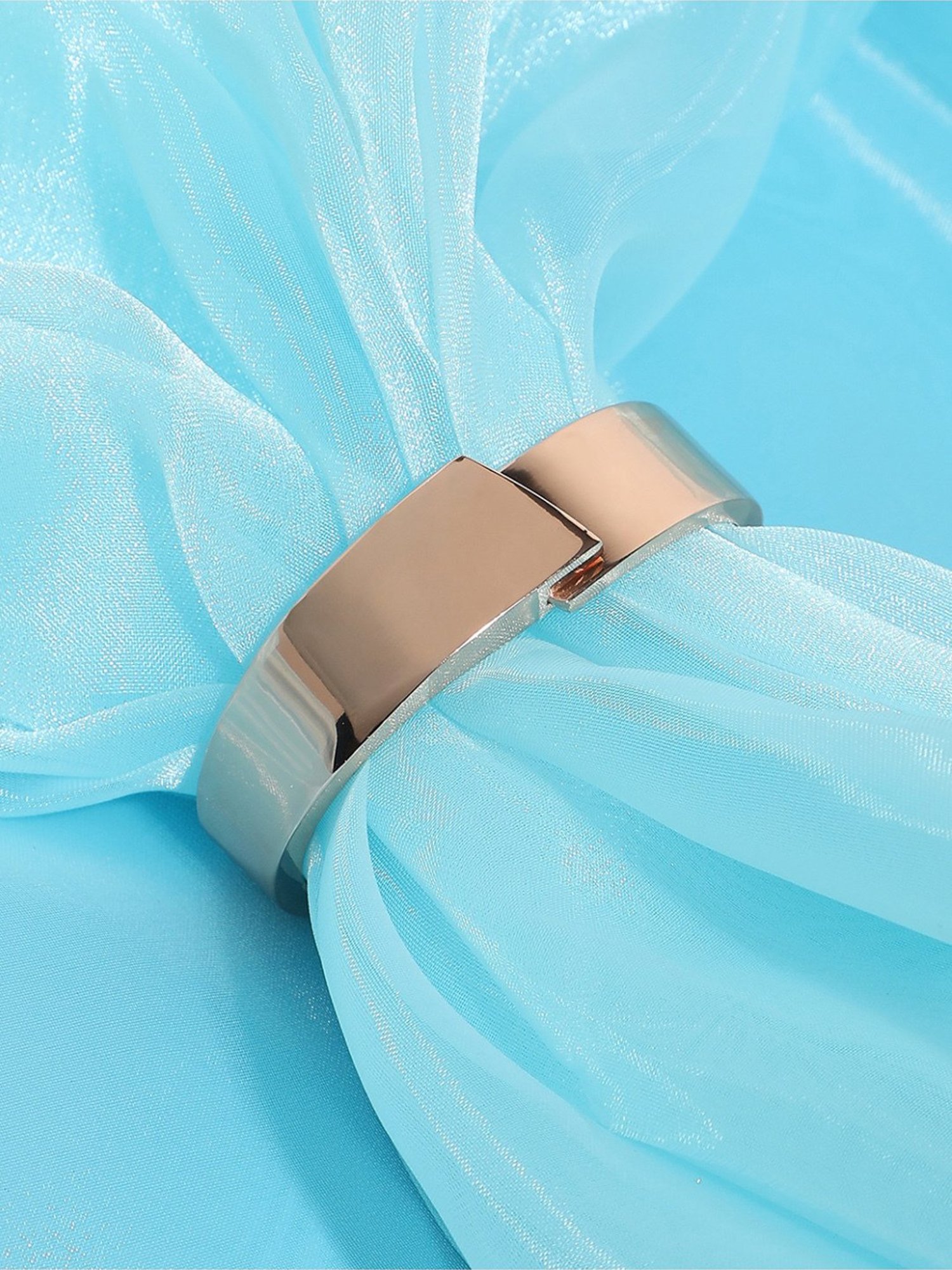 Sohi Metallic Overlap Golden Bracelet for Women & Girls