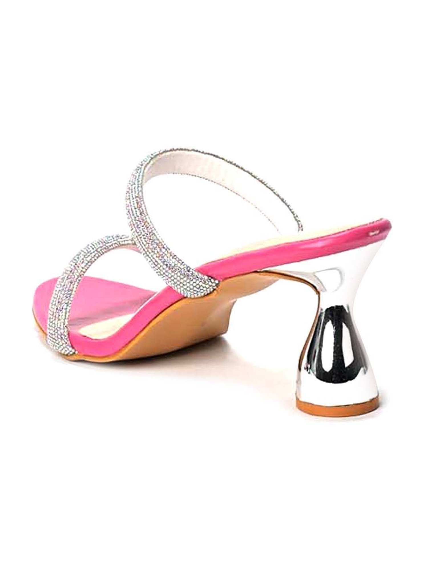 Scentra Women's Pink Casual Sandals