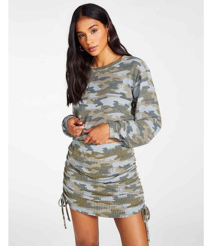 BB Dakota by Steve Madden Incognito Coordinating Long Sleeve Crop Top