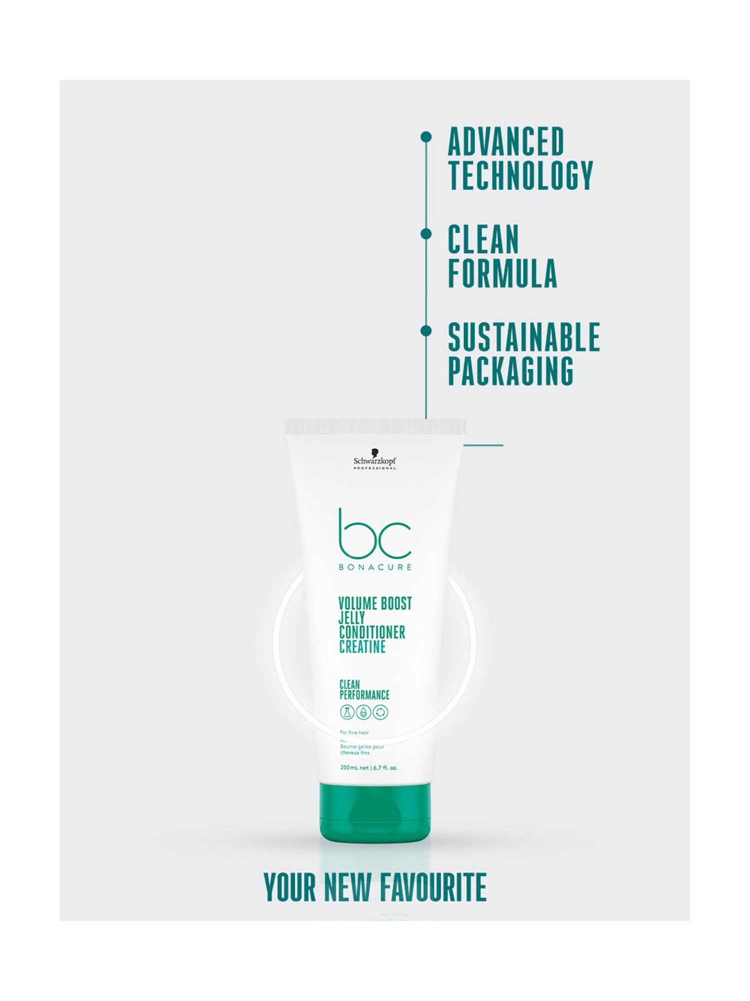 Schwarzkopf Professional Bonacure Volume Boost Jelly Conditioner with Creatine - 200 ml