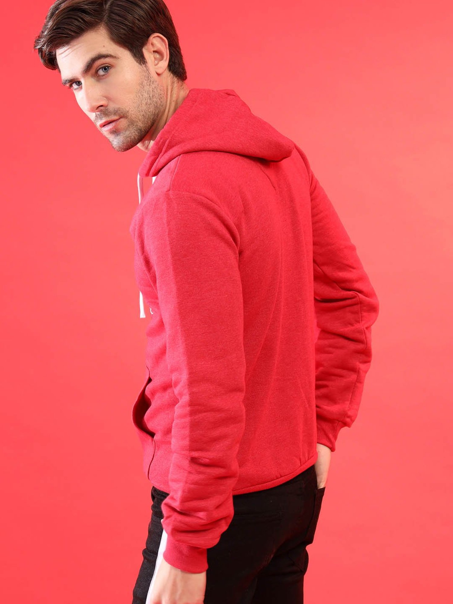 Forca Black Regular Fit Printed Sweatshirt