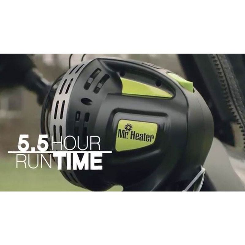 Mr. Heater MH4GC 4000 BTU Radiant Propane Portable Golf Cart Cup Holder Heater