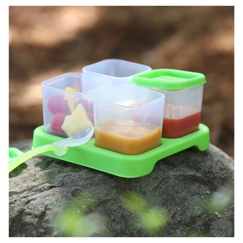 green sprouts Unbreakable Cubes for Fresh Baby Food 4oz 4pk - Green