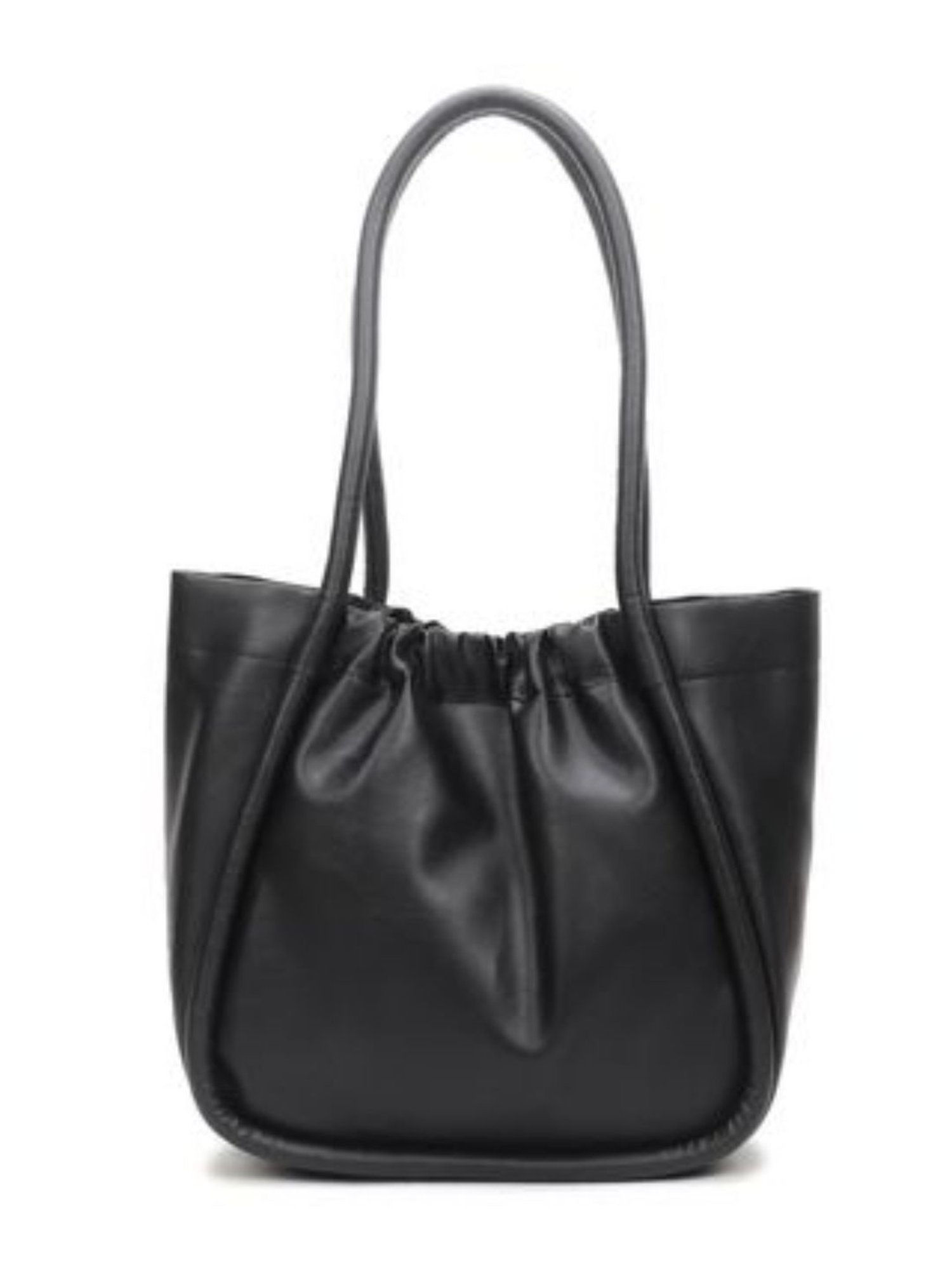 Yelloe Black Large Tote Bag with Pouch