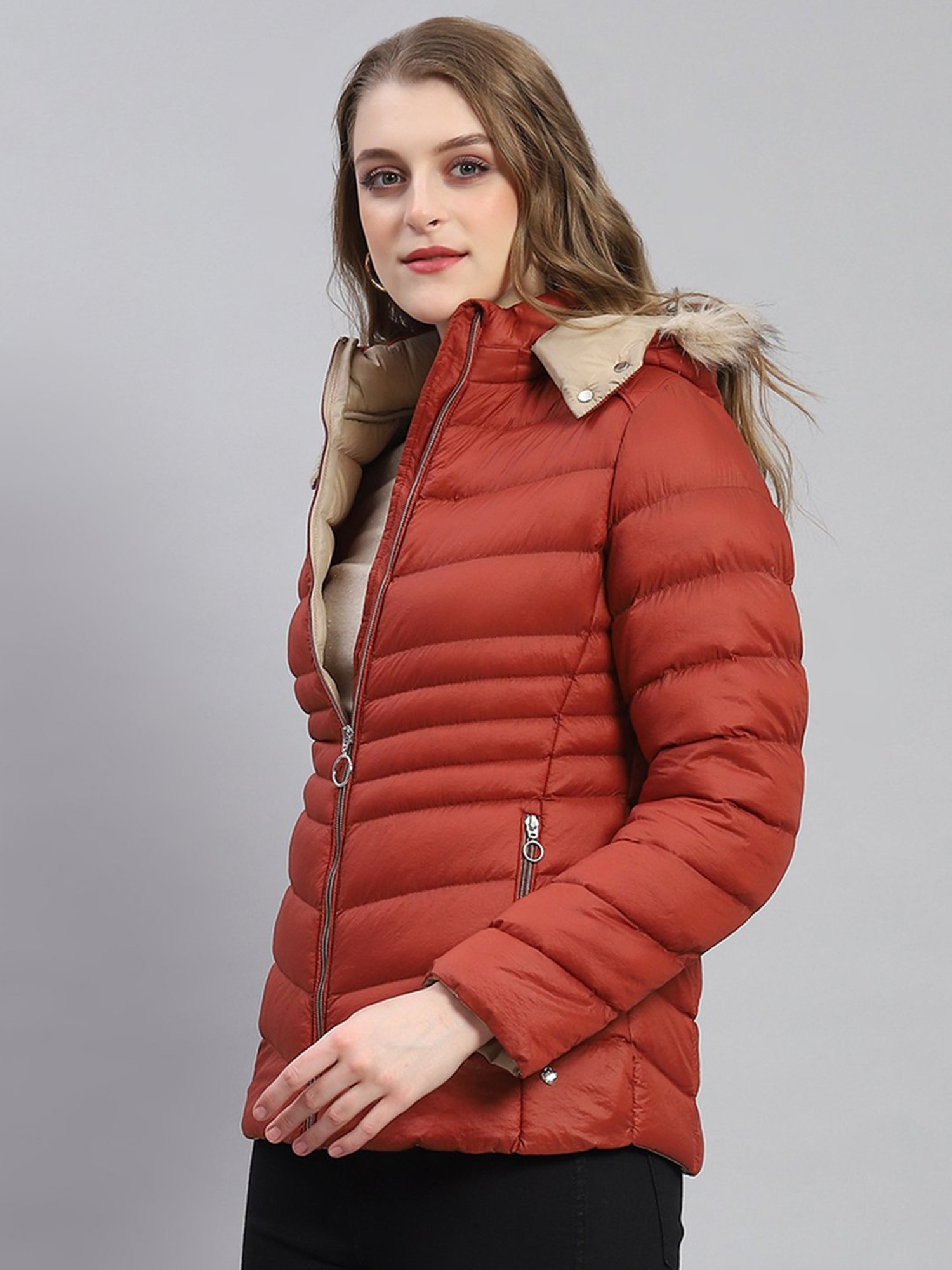 Monte Carlo Rust Regular Fit Puffer Jacket