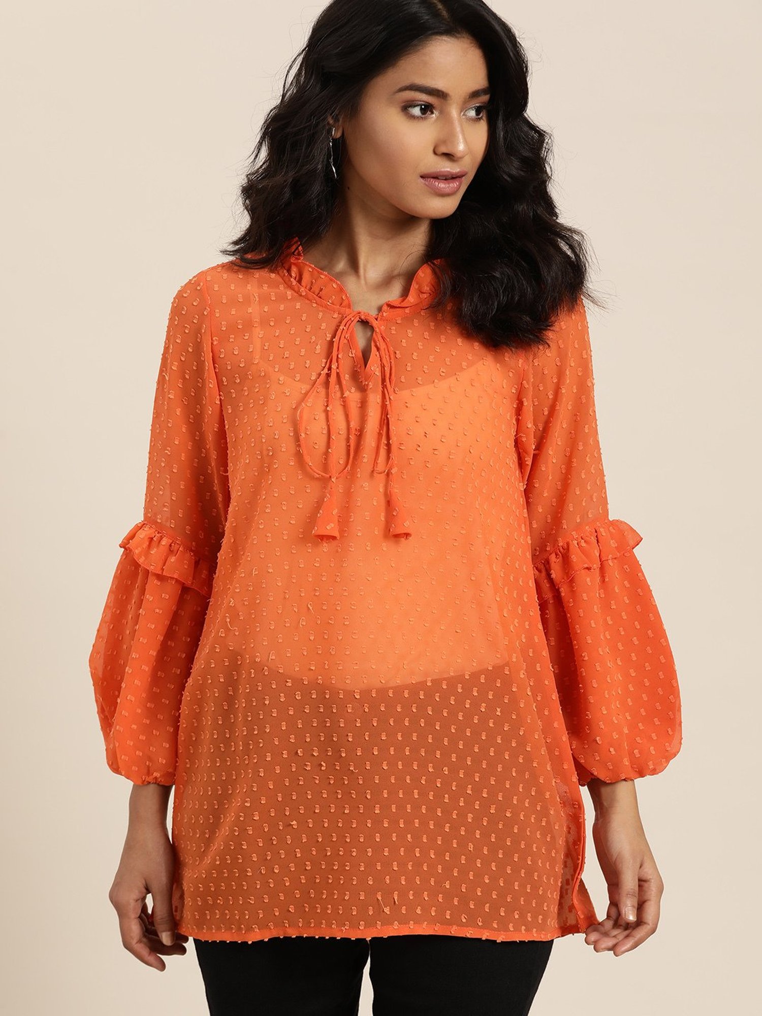 Qurvii Orange Top