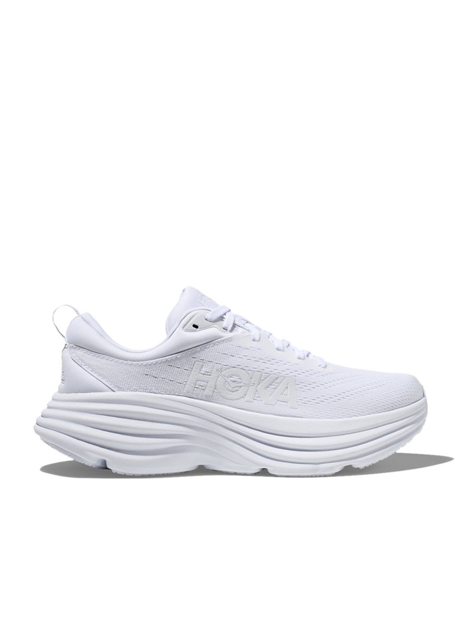 Hoka Men's M BONDI 8 White Running Shoes