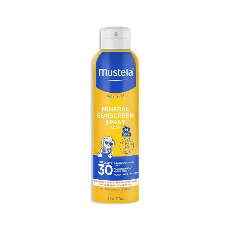 Mustela Mineral-Based Baby Sunscreen Spray - SPF 30 - 6 fl oz