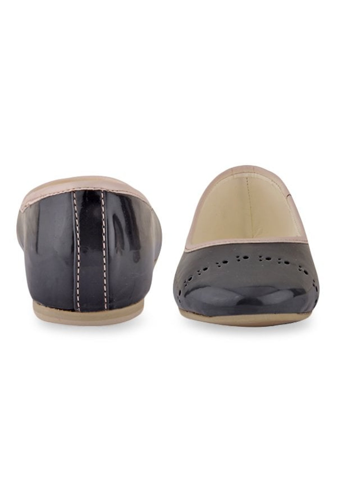 Beanz Kids Clara Black & Cream Flat Ballets