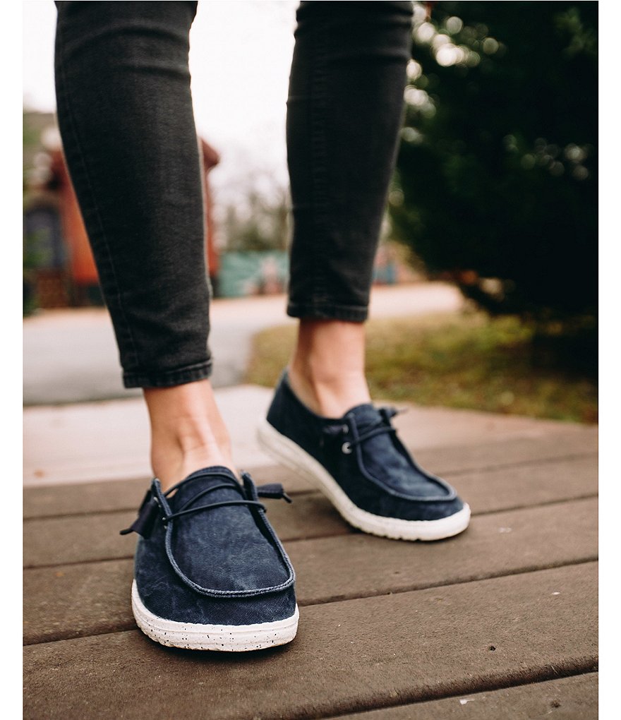 Hey Dude Women's Wendy Canvas Washable Slip-Ons