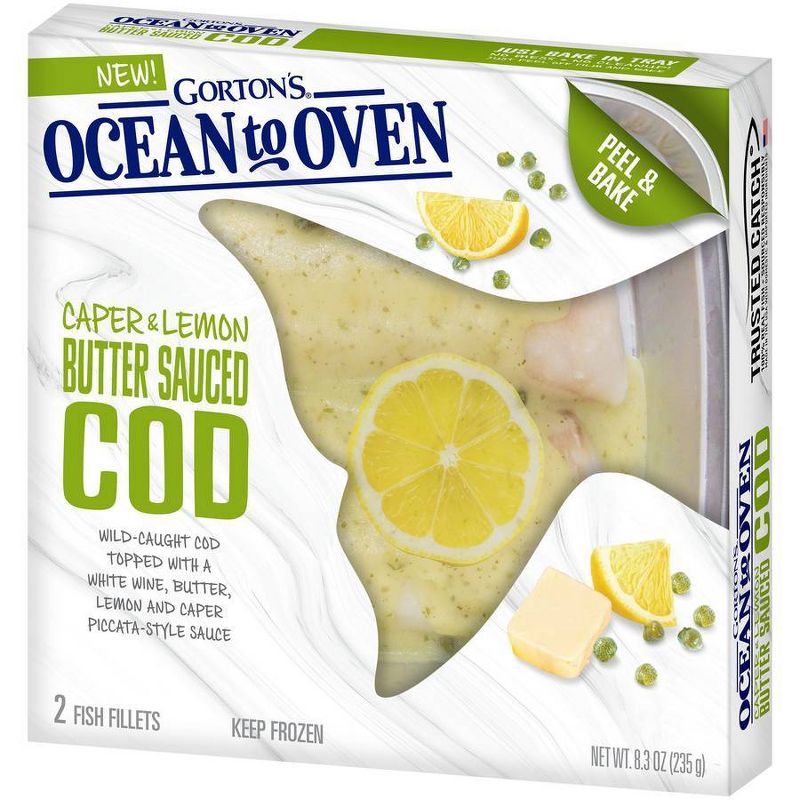 Gorton's Ocean to Oven Caper & Lemon Butter Sauced Cod - Frozen - 8.3oz