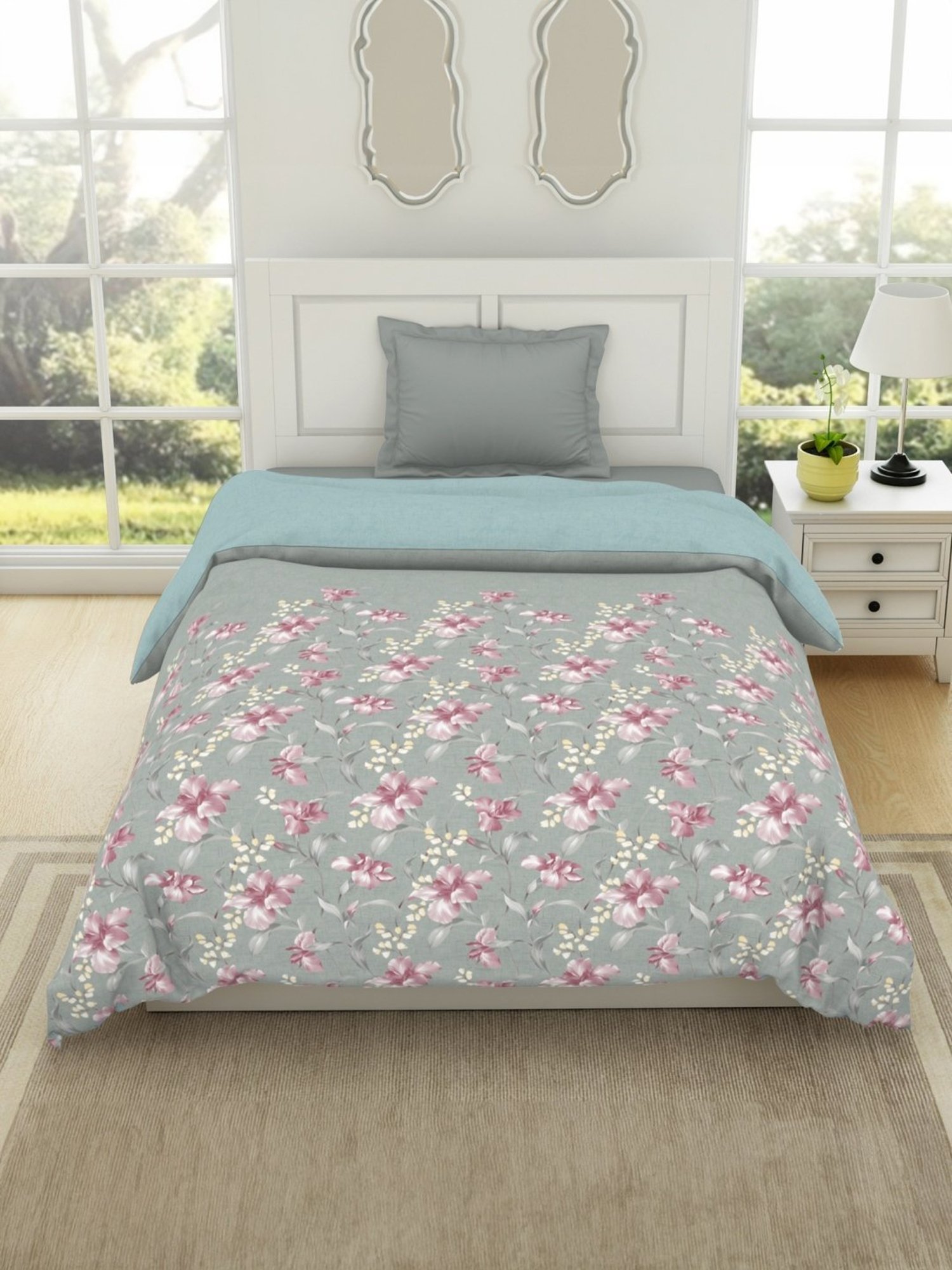 Spaces Bohemia Moon Rock Cotton 144 TC Single Bed Quilt